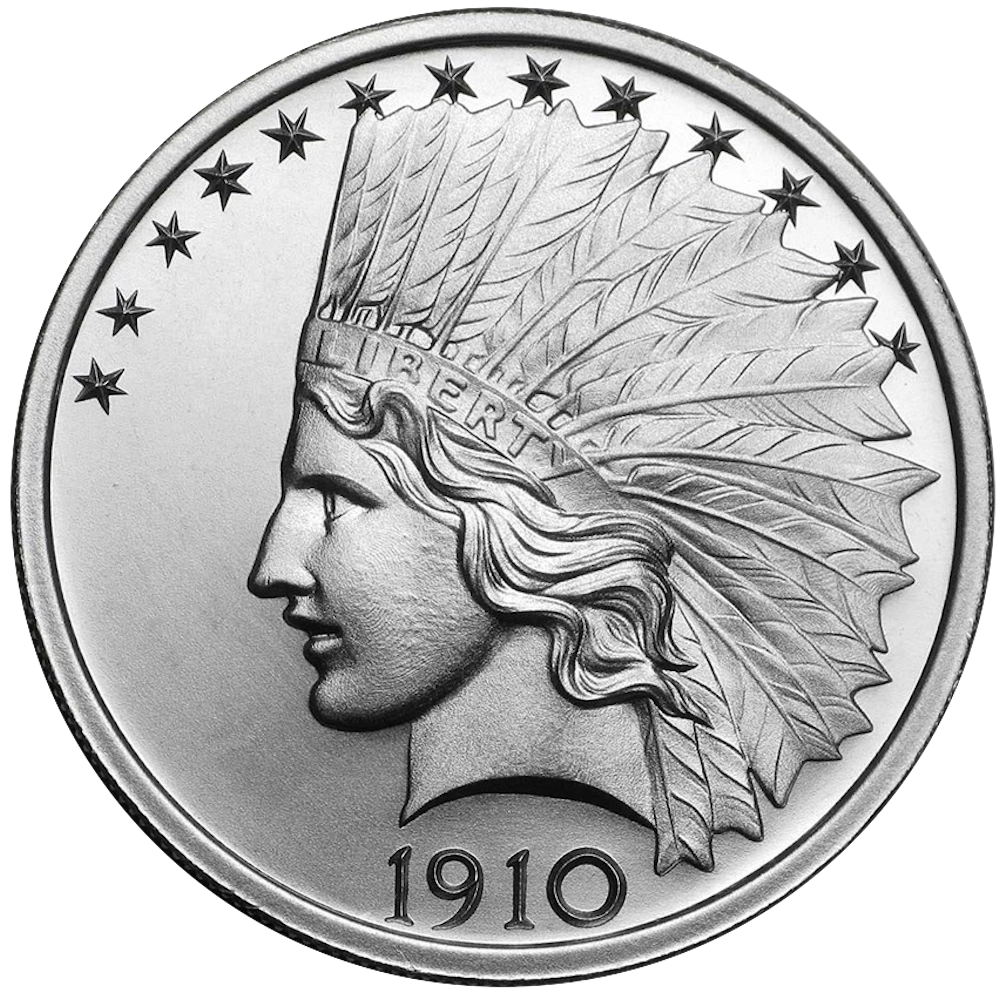 10 dollari americani indiani 2 once