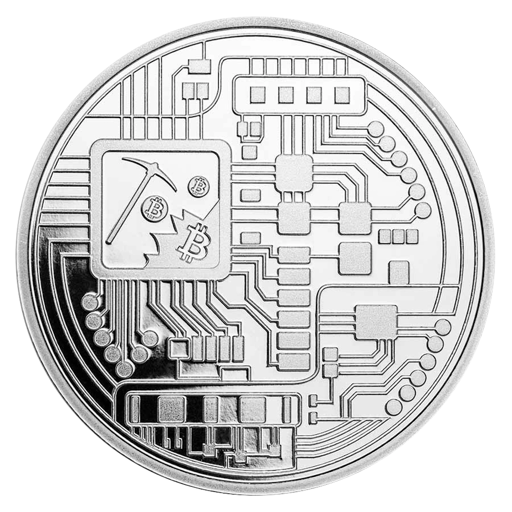 Bitcoin 1 oncia d'argento
