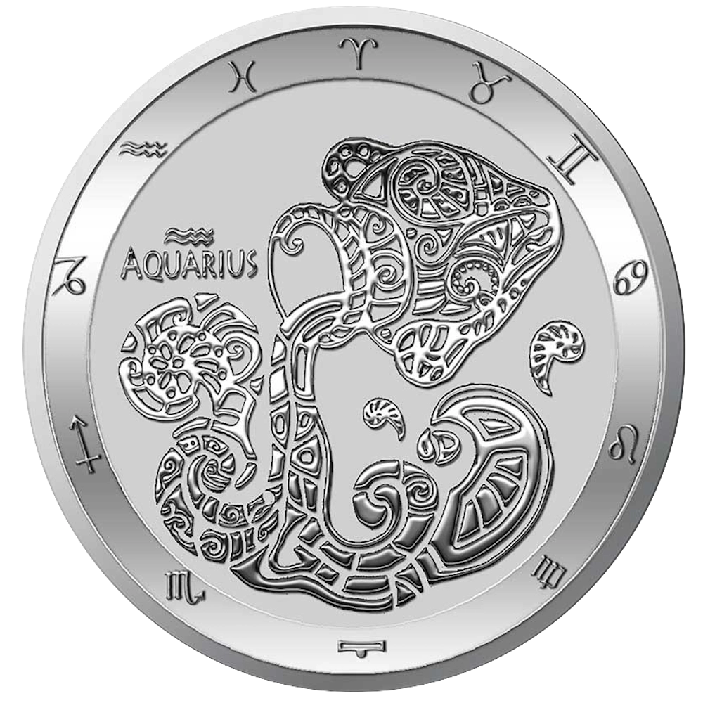 Segno dello Zodiaco : Acquario 1 Ounce
