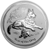 Australian Lunar 1/2oz Argent Année du Chien 2018
