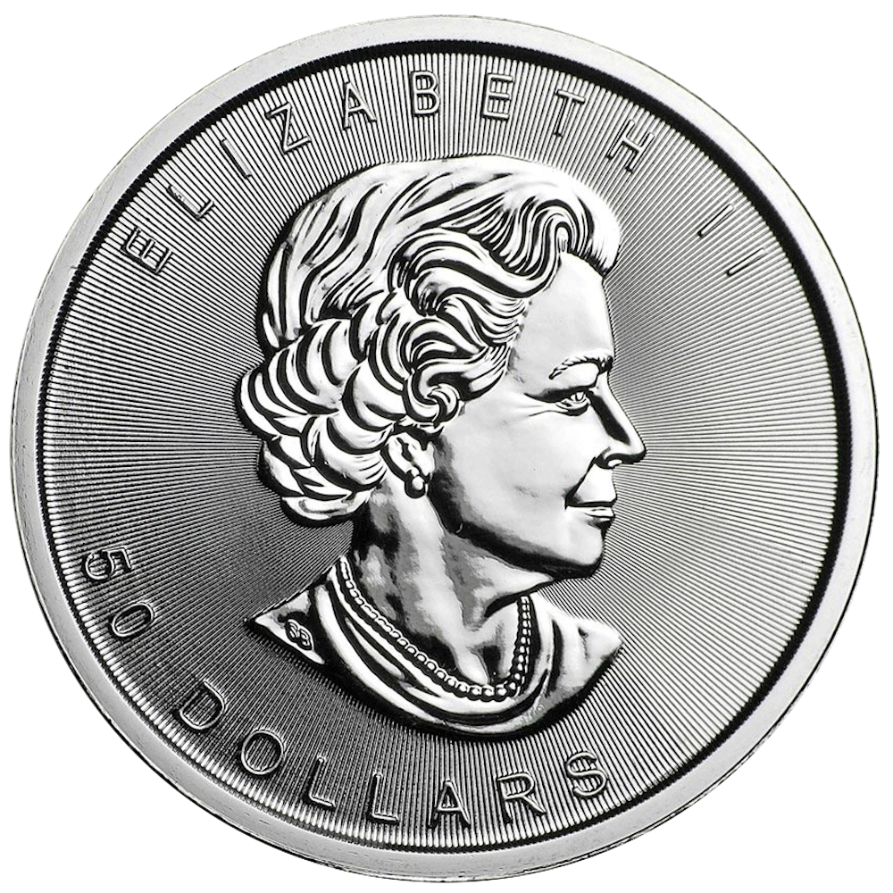 Foglia d'acero 1 oncia platino