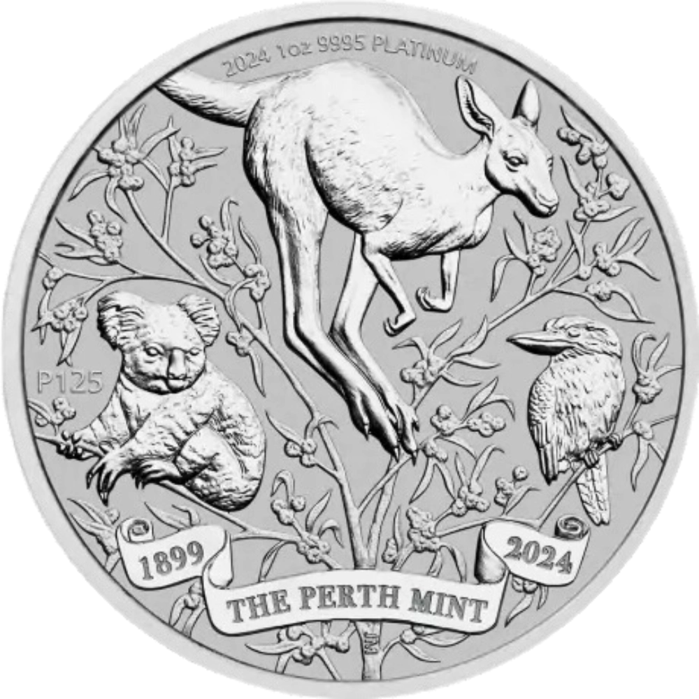 125° Anniversario della Zecca del Perth 1 Oncia di Platino
