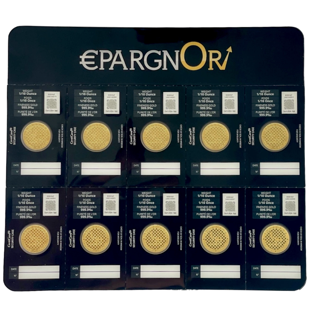 EpargnOr 10 x 1/10 Oncia Oro