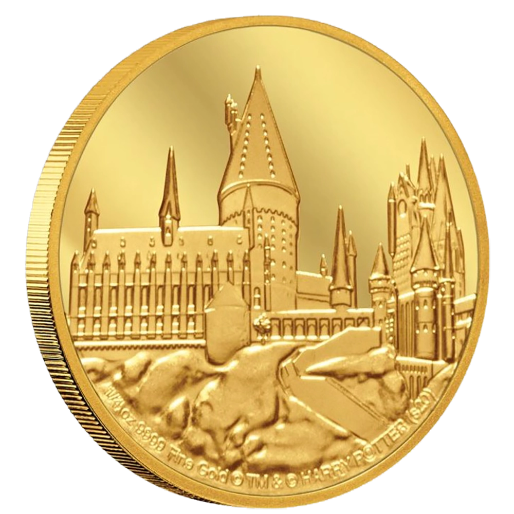 Harry Potter - Castello di Hogwarts 1/4 oncia oro