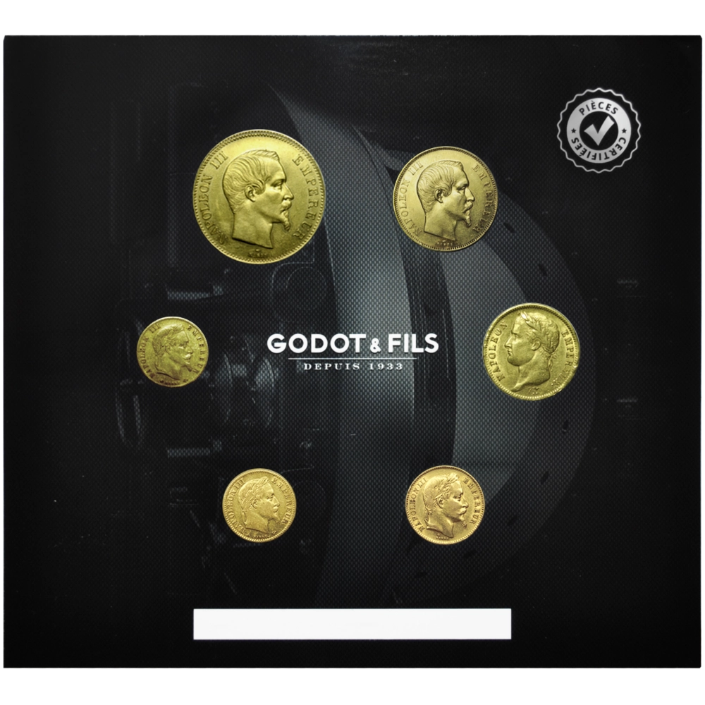 Set Complet des Francs Napoléon Or