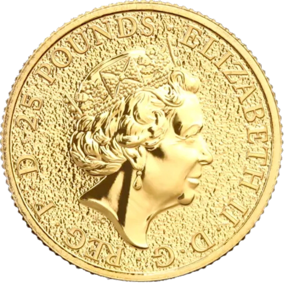 Bestie reali Tudor: Leone d'Inghilterra 1/4 di oncia d'oro