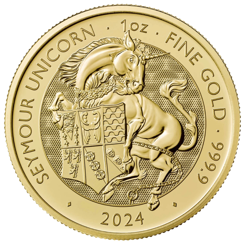Bestie reali Tudor : Unicorno Seymour da 1 oncia d'oro