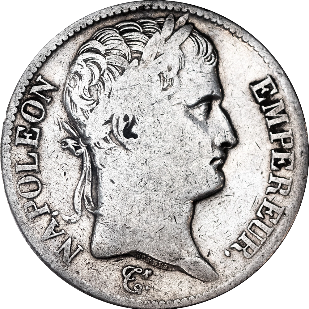 First Empire - Napoleon Emperor 5 francs 1809 Paris