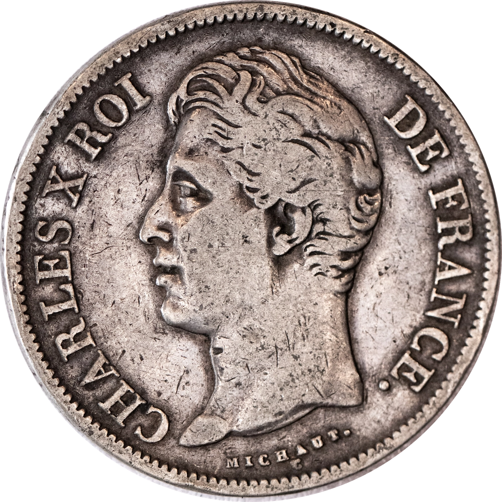 Pièce de monnaie : Charles X-5 Francs 1828 Lille