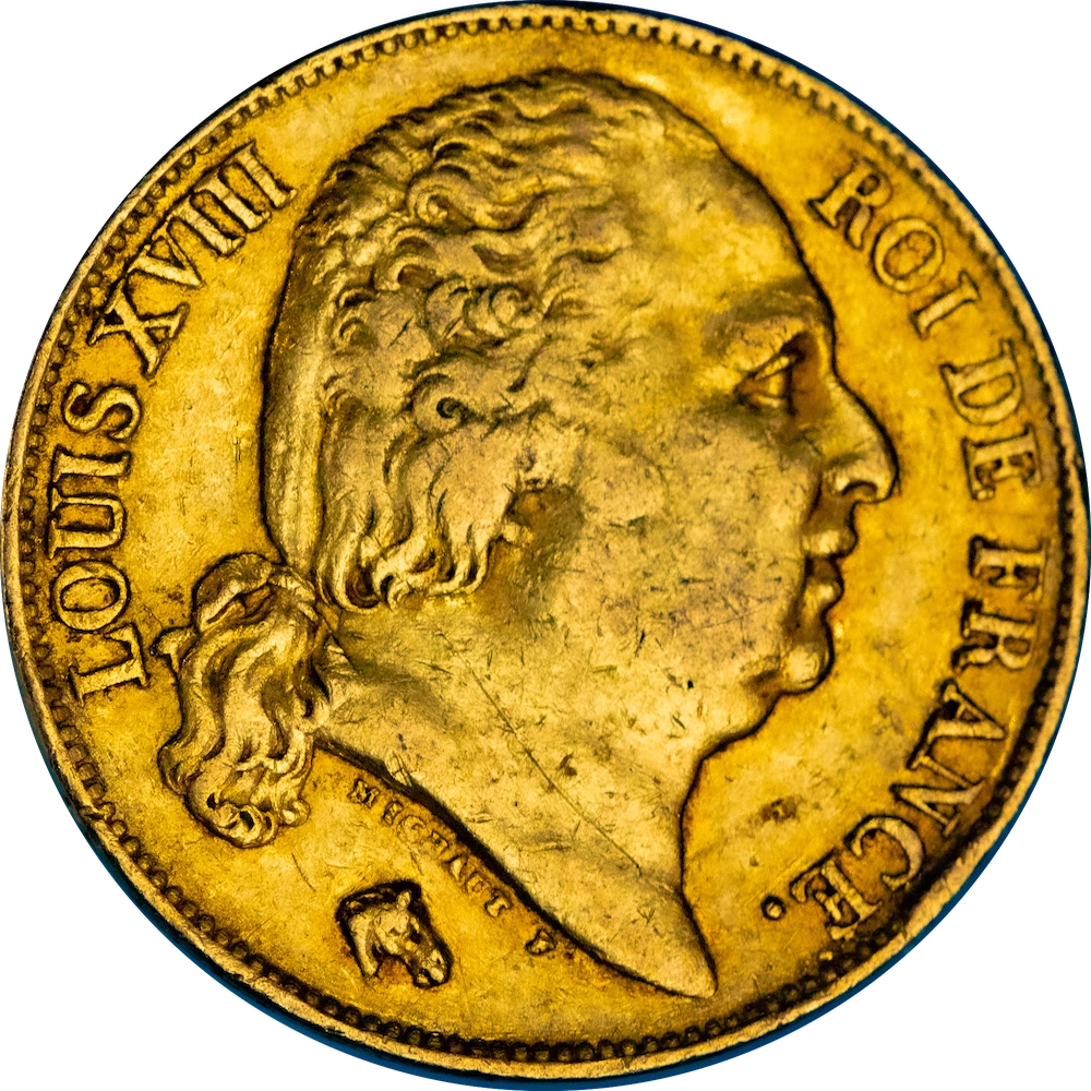 Restored Monarchy - 20 Francs Louis XVIII 1817 Perpignan