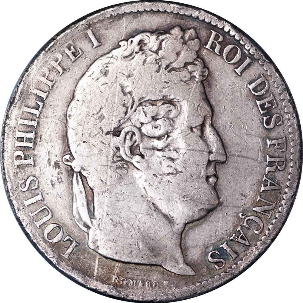 5 Francs Ecu Louis-Philippe 1831 Marseille
