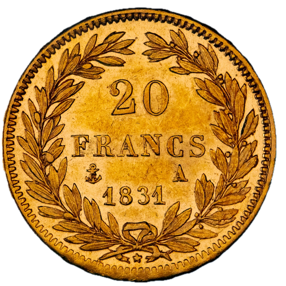 Clone : Restauration 20 Francs Louis-Philippe 1831 Paris