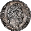 Restauration - 5 Francs Louis-Philippe 1844 Strasbourg