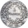 First Empire 5 francs Napoleon the 1st year 13 Toulouse