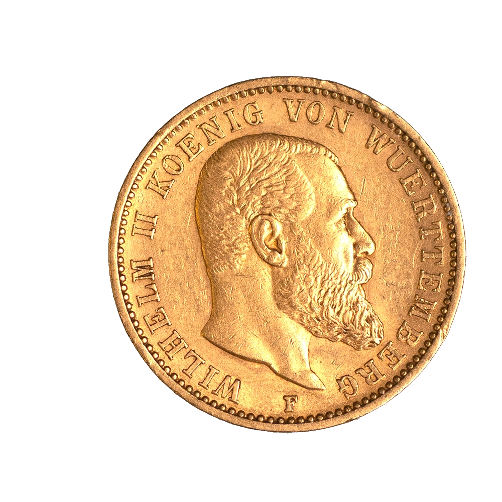Wilhelm II 20 Mark 1897 Stuttgart
